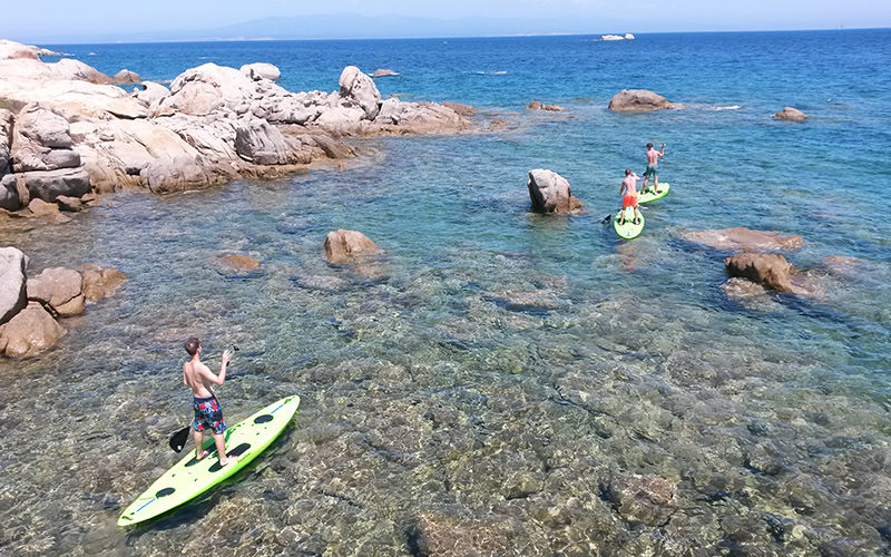Kayaking and Sup amidst the granite cliffs of the North of Sardinia