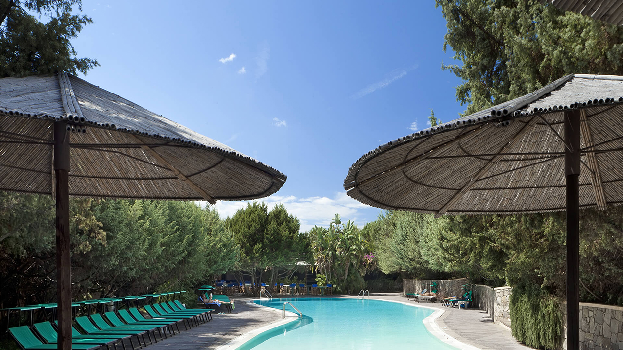 La piscina dell'Hotel Le Rocce